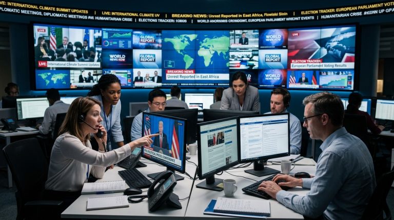 Comprehensive coverage of world affairs, politics, and crises